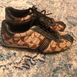 Brown coach Kirby sneakers size 8.5